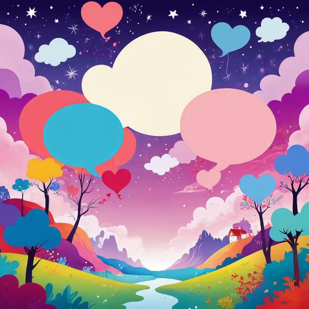 A fantastical scene featuring whimsical cartoon characters in playful, flirtatious poses amidst a vibrant, colorful landscape filled with exaggerated features. The characters should embody fun and allure, showcasing various naughty animation styles, with sparkling effects around them. Include visual elements like oversized hearts, stars, and comic-like speech bubbles conveying humor and flirtation. The background should be a dreamy blend of soft pastels. digital art. vibrant colors. cartoon style.